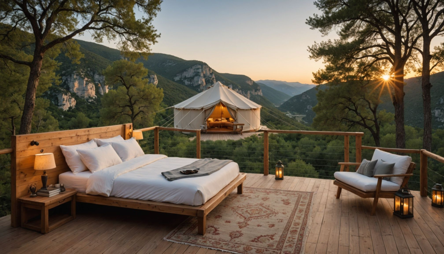 Glamping in de gorges du verdon: comfortabel overnachten in de natuur