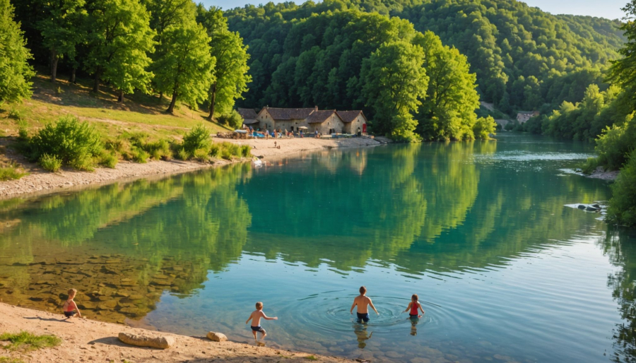 Zwemmen in de dordogne: meren, rivieren en campings